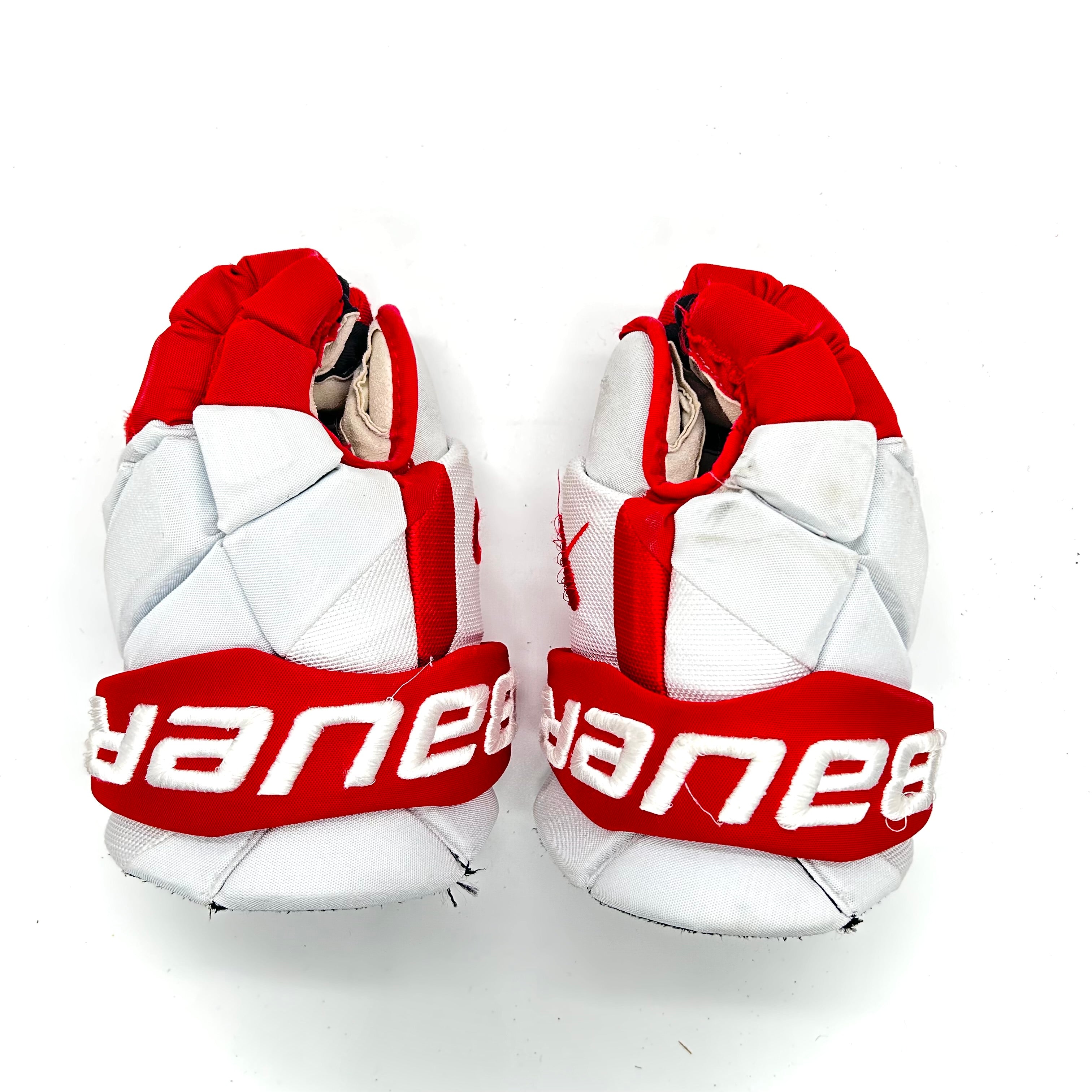 Bauer Vapor Hyperlite - Gants Pro Stock d'occasion (blanc/rouge)